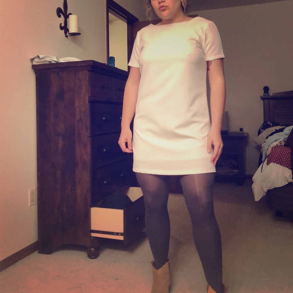 White shirt dress - plain